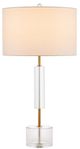 Currey & Company Deville Antique Brass/Clear Table Lamp-1
