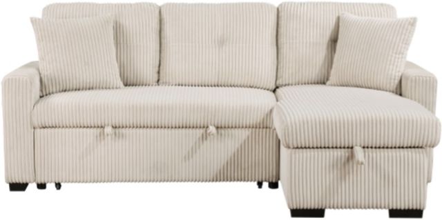 Homelegance® Rhett 3-Piece Beige Right-Arm Facing Reversible Sleeper Sectional-4