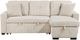 Homelegance® Rhett 3-Piece Beige Right-Arm Facing Reversible Sleeper Sectional-4