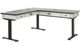 Martin Furniture Hartford Brown/White 60" L-Shape Electric Sit/Stand Desk-0