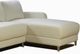 Jaymar Brasilia Urban Chic 2 Piece Hugo White Gr. 20 Sectional-1