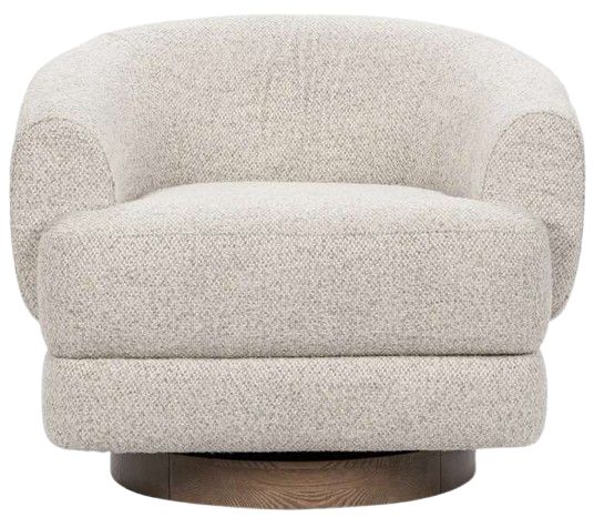 Classic Home Chassia Dusty Beige Swivel Chair-2