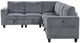 Homelegance® Walterboro 6-Piece Dark Gray L-Shape Sectional-3