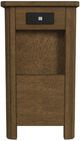 Null Furniture Bedford Hewn Oak Charging Chairside Cabinet-2