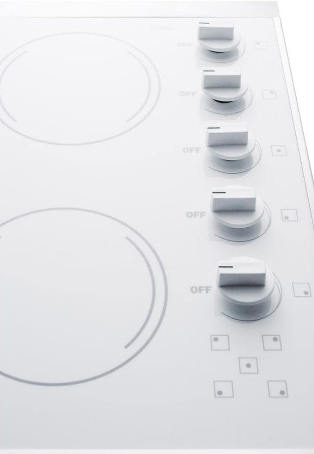 Summit® 27" White Electric Cooktop-2