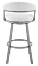 Armen Living Chelsea White 26" Swivel Counter Stool-4