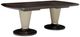 Michael Amini® 21 Cosmopolitan™ Umber Extendable Dining Table with Pebble Grain Taupe/Umber Base-0