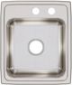 Elkay Lustertone® Classic Lustrous Satin 17" x 20" x 7-5/8" MR2-Hole Single Bowl Drop-In Sink-1