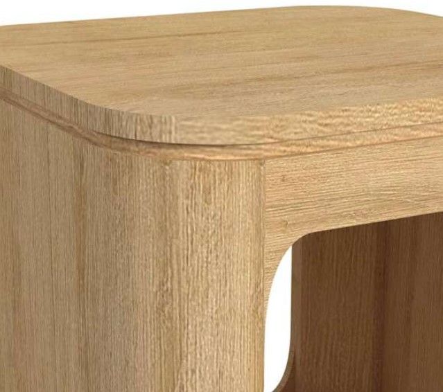 Elements International Rosalie Natural End Table-3