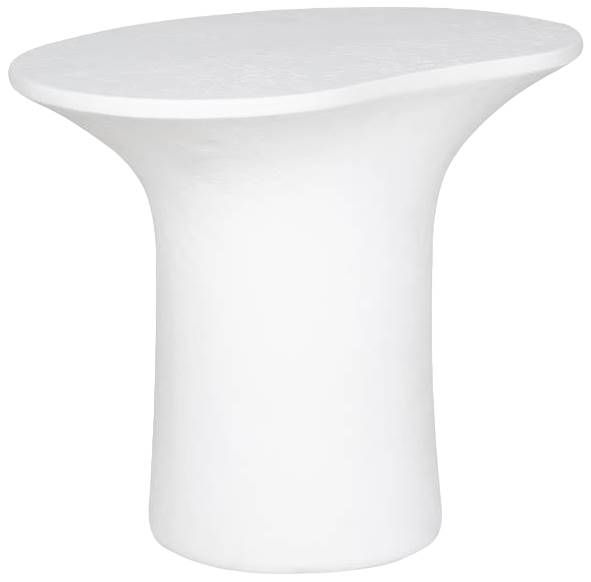 Moe's Home Collection Yumi White Fiberglass Outdoor Accent Table-0