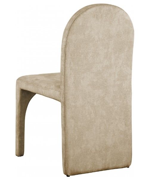 Meridian Furniture Summer Beige Velvet Dining Side Chair-3