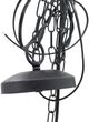 A & B Home Beige/Black Rattan Chandelier-4