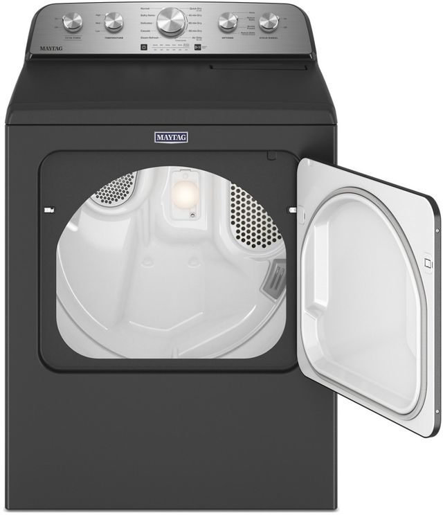 Maytag® 7.0 Cu. Ft. Volcano Black Front Load Electric Dryer-1