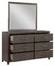 New Classic® Home Furnishings Landon Walnut Dresser and Mirror Set-3