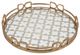 A & B Home Valentina Gold Medium Decorative Tray-0