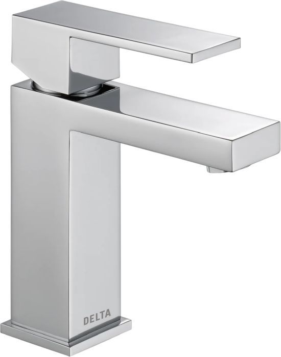 Delta Modern Chrome Single Handle Project Pack Faucet- Low Flow-0