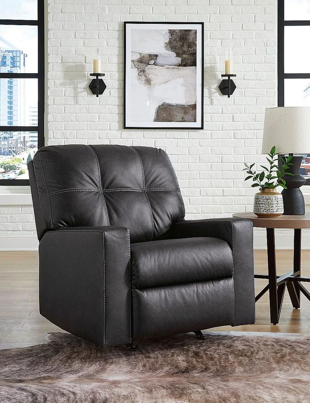 Benchcraft® Barlin Mills Carbon Manual Rocker Recliner-6
