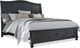 aspenhome® Oxford Rubbed Black King Sleigh Storage Bed-0