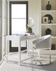 Vanguard® Furniture Vanguard Nickel/Off White Counter Stool-3