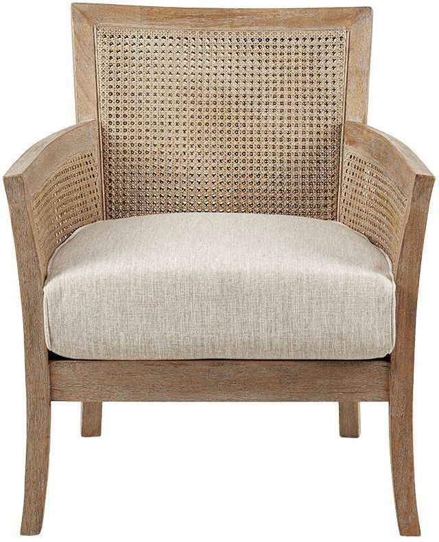 Olliix by Madison Park Cream/Reclaimed Natural Diedra Accent Chair-0