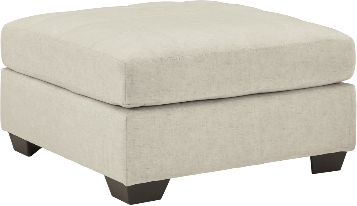 Falkirk Oversized Accent Ottoman - Parchment