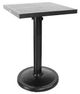 CabanaCoast® Customizable Monaco Aluminum 24" Outdoor Square Pedestal Balcony Table-0