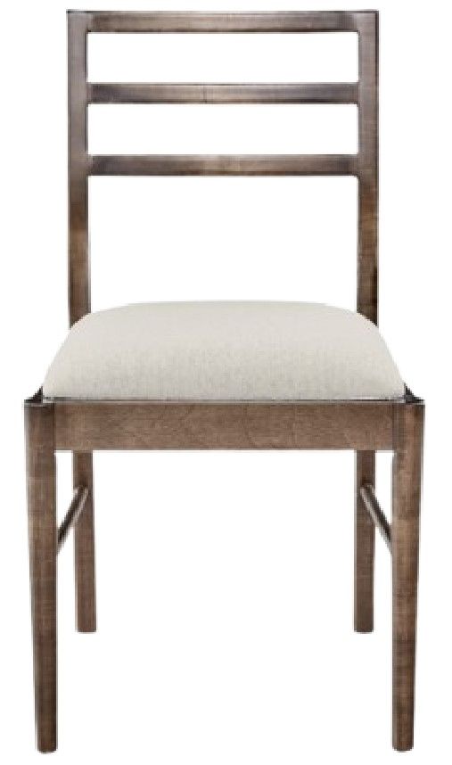 Bassett® Furniture Origins Phelps Fog Dining Chair with Bone Upholstered Seat-1