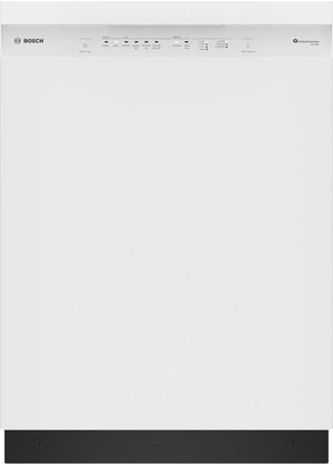 Bosch 100 Series built-in dishwasher in white