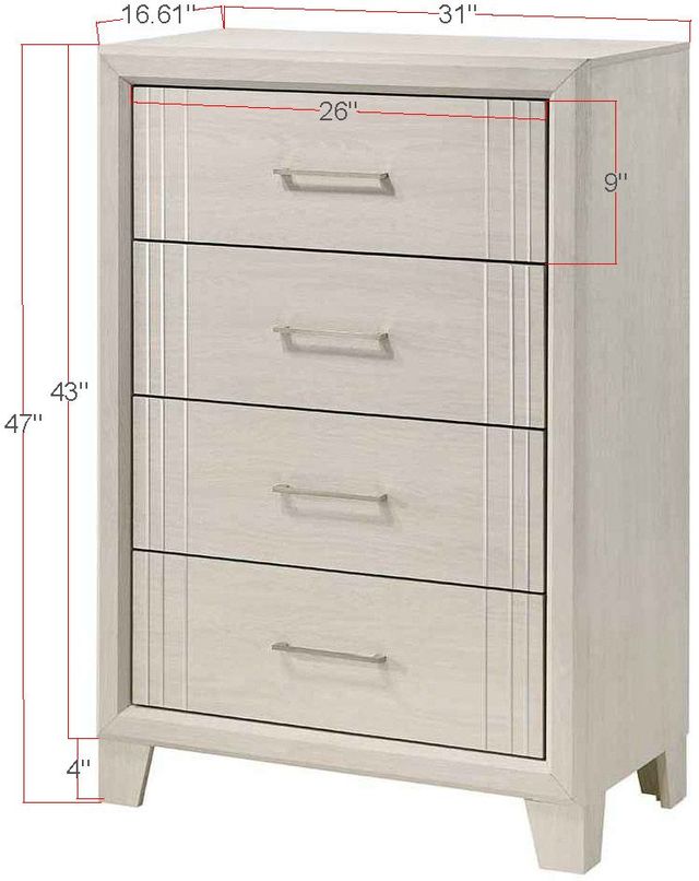 Crown Mark Charlie White Chest-2
