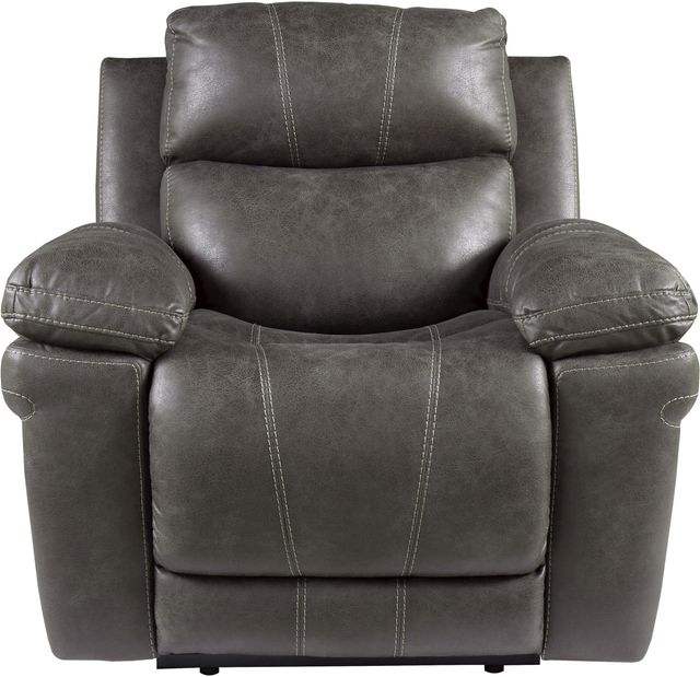 Signature Design by Ashley® Erlangen Midnight Power Recliner with Adjustable Headrest-1