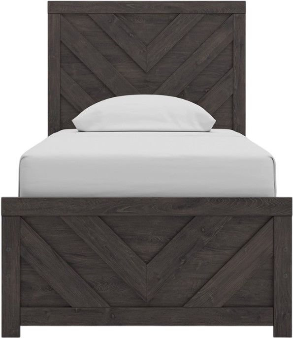 Signature Design by Ashley® Prendonea Charcoal Twin Panel Bed-1
