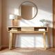 LH Home Gia Light Driftwood Console Table-2