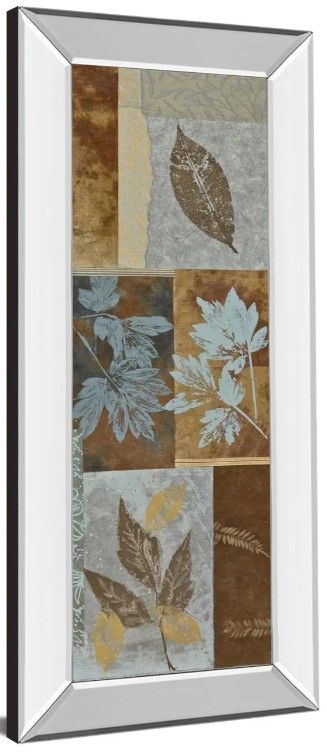 Classy Art Blue Fusion Panel l by Jeni Lee Mirror Framed Wall Art-1