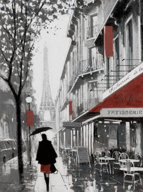 Classy Art Rainy Paris I by A. Orme Wall Art-0