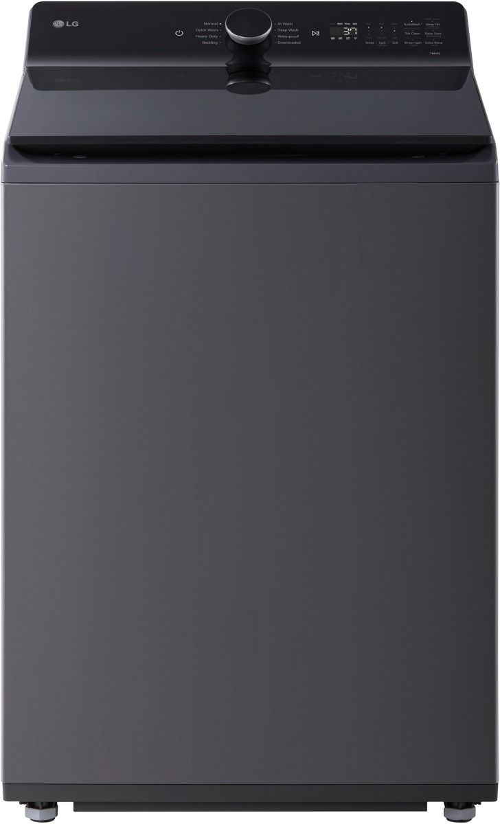 LG 6.1 Cu. Ft. Essence Black Agitator Top Load Washer with EasyUnload™
