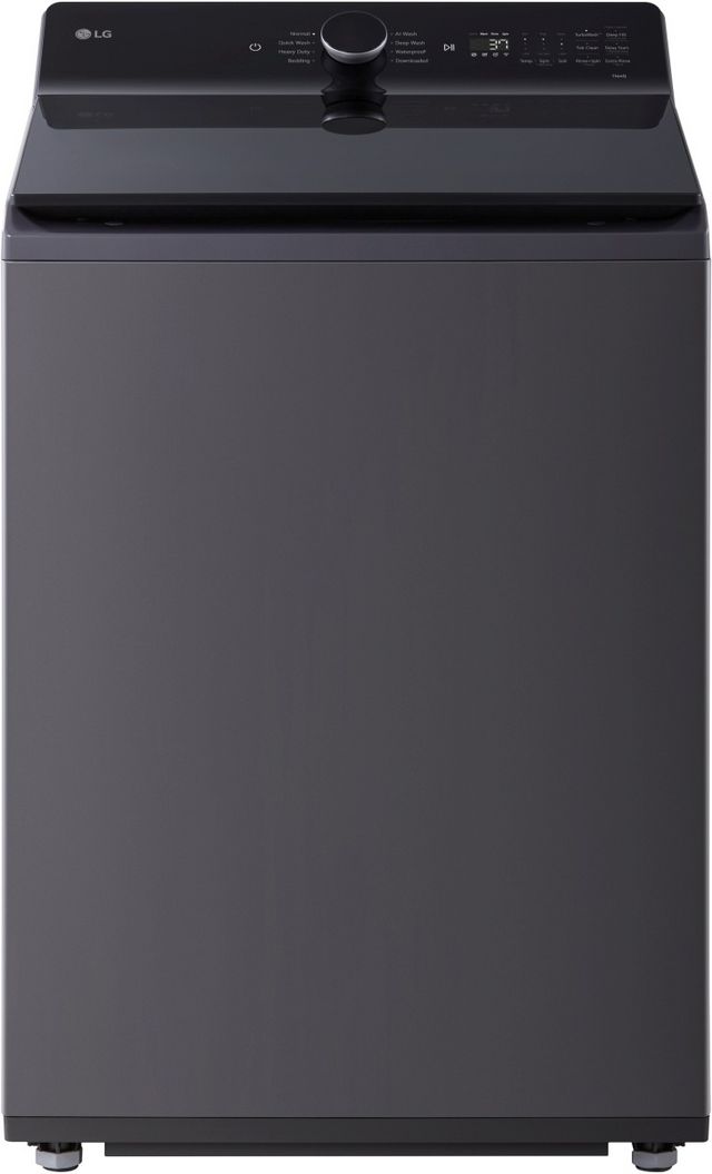 LG 6.1 Cu. Ft. Essence Black Agitator Top Load Washer with EasyUnload™-0