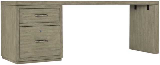 Hooker® Furniture Linville Falls Mink 84" Desk with Small File-0