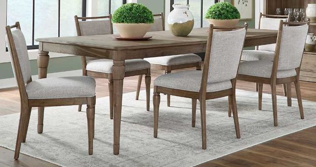 Liberty Furniture Hickory Grove 7-Piece Elliston Oatmeal/Heirloom Brown Optional Rectangular Dining Table Set-0