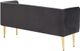Meridian Furniture Audrey Grey Velvet Accent Bench -2