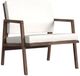 Flexsteel® Nova 2-Piece Dark Brown/Ivory Canvas/Sunbrella Outdoor Chair and Ottoman Set-2