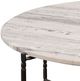 Crestview Collection Cassian Gray Cocktail Table with Black Base-2
