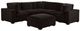 Coaster® Lakeview 6-Piece Dark Chocolate Upholstered Modular Sectional-0