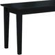 John Thomas Furniture® Dining Essentials Black Shaker Dining Bench-1