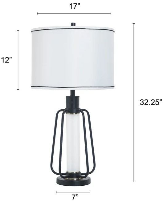 Stylecraft Breny Black Table Lamp-2