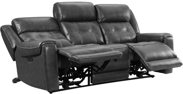 Intercon Regis Baron Charcoal Dual-Power Sofa-2