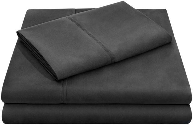 Malouf® Woven™ 2-Piece Black Brushed Microfiber Full XL Sheet Set-0