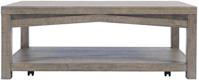 Jofran Inc. Westvale Brown Rectangular Castered Cocktail Table-1