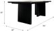 Nest Home Collections Reed Ebony Black Rectangular Dining Table-3