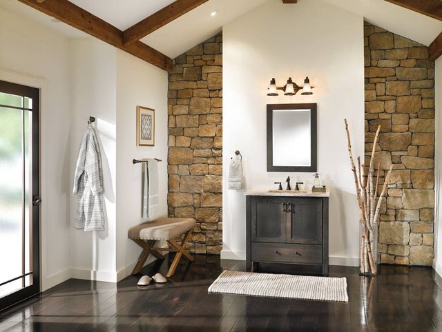 Moen® Waterhill® Oil Rubbed Bronze Three Globe Bath Light-2