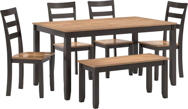 Signature Design by Ashley® Gesthaven 6-Piece Brown/Natural Dining Table Set-0